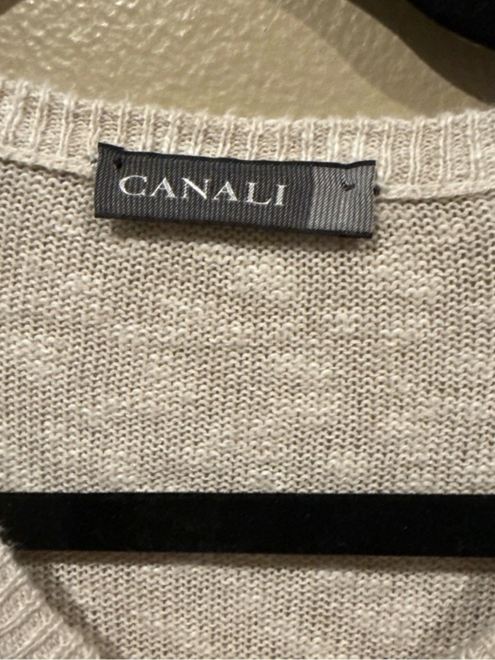 Canali Brown Linen Cotton Luxury Sweater Men’s Size Large - made in Italy